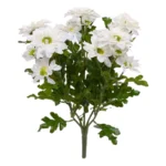 Chrysant kunstboeket, H: 35 cm crème