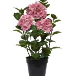 Hortensia Kunstplant in pot, H: 65 cm Roze