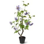 Passie kunstbloem, H: 90 cm - lila