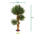 Panda Bonsai kunstboom op voet, H: 60 cm