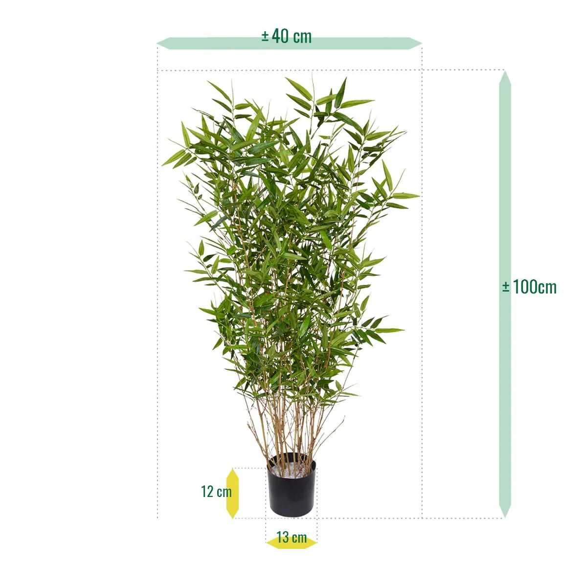 Oriental Bamboe kunstplant , H:100 cm