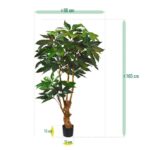 Scheflera Amate deluxe kunstboom, H: 165 cm