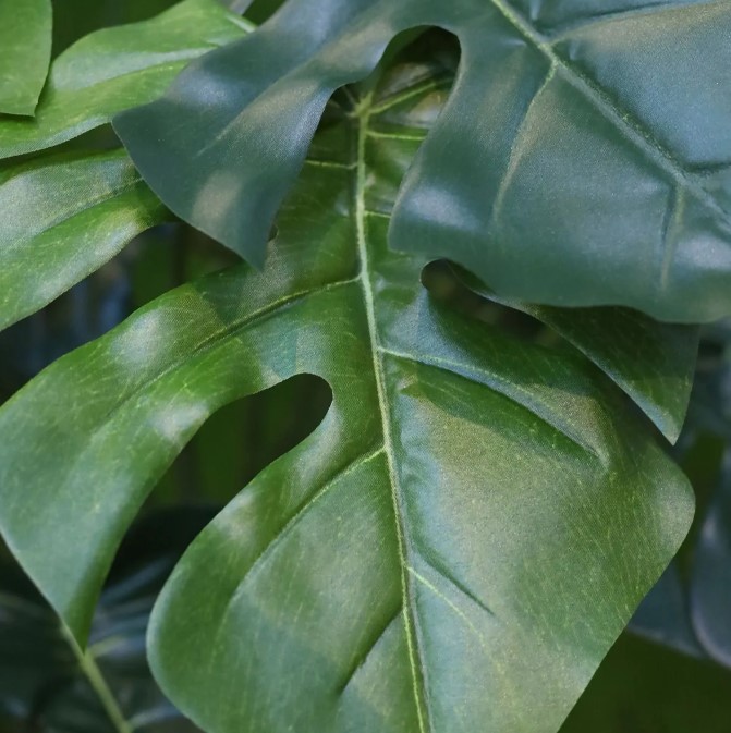 Monstera Kunstplant Deluxe, H: 120 cm op stam