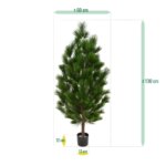 Pinus deluxe XL kunstplant, H: 130 cm – UV bestendig