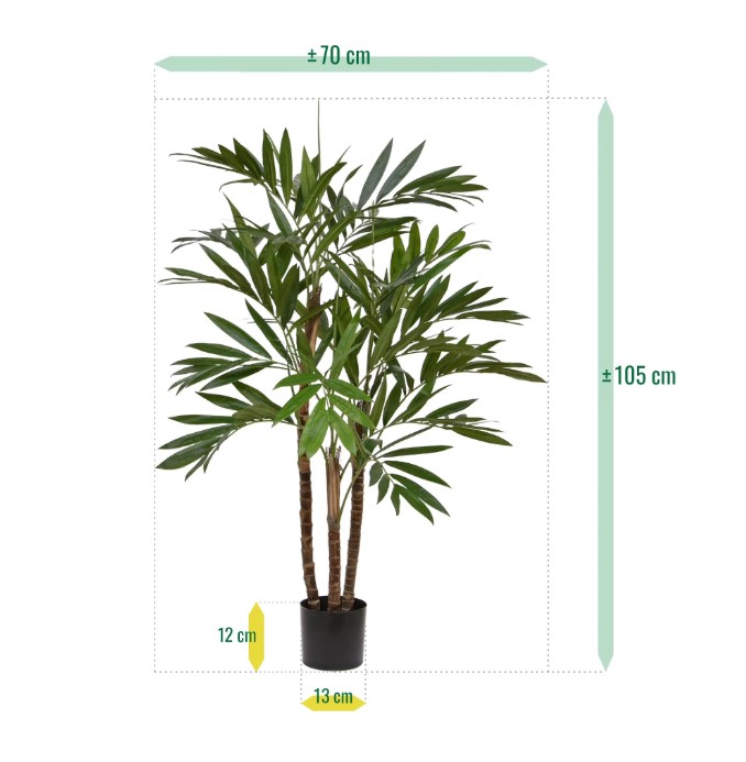 Parlour Kunstpalm deluxe, H: 100 cm