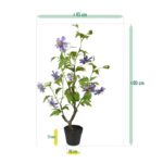 Passie kunstbloem, H: 90 cm – lila