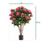 Rhododendron Kunstplant Deluxe, H: 115 cm Cerise