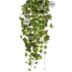 Hedera kunst hangplant, H: 65 cm – groen