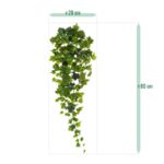 Hedera kunst hangplant, H: 80 cm – groen
