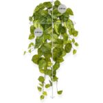 Pothos kunst hangplant, H: 55 cm – bont in pot