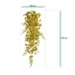 Herfst Maple kunst hangplant, H: 120 cm – geel