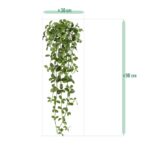 Jasmijn kunst hangplant, H: 90 cm – groen