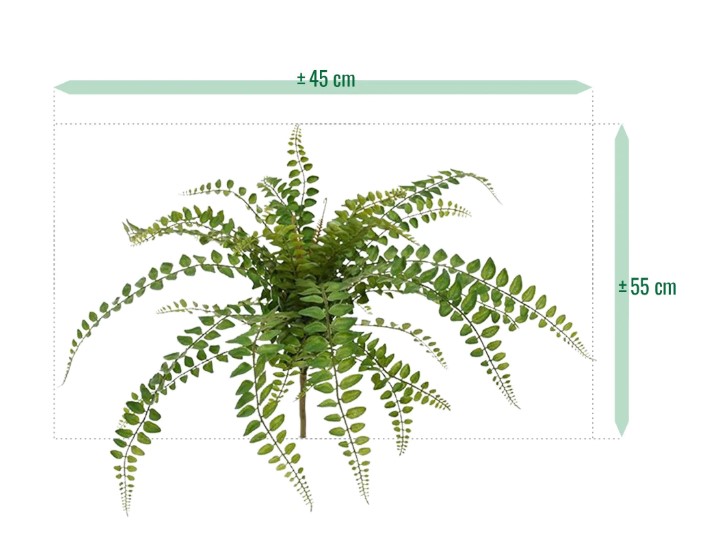 Rotundifolia Varen kunstplant, H: 55 cm