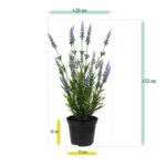 Lavendel kunstplant, H: 50 cm in pot – blauw – UV bestendig