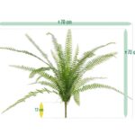 Asplenium Varen kunstplant, H: 75 cm
