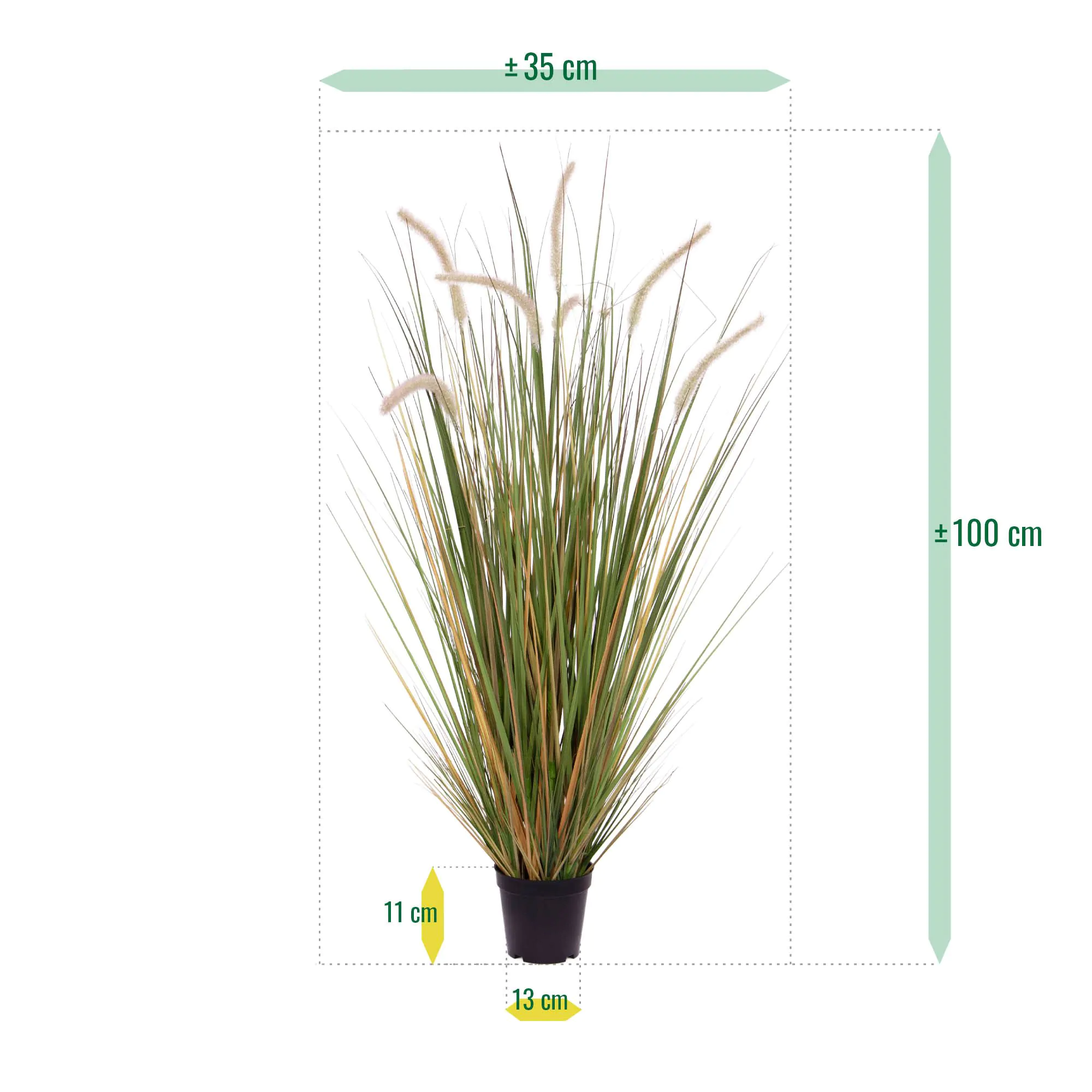 Pennisetum Kunst Grasplant H: 100 cm – Kunstplant