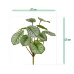 Pepperomia kunstplant, H: 25 cm