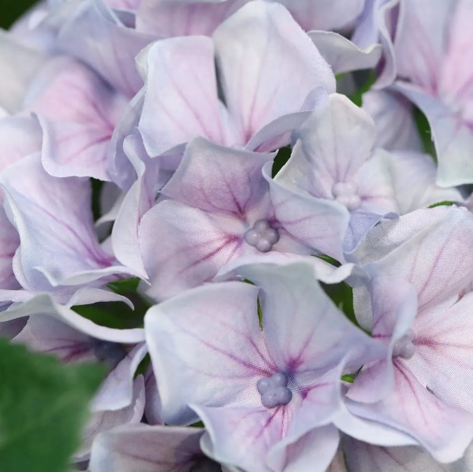 Hortensia Kunstplant in pot, H: 65 cm Blauw