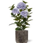 Hortensia Kunstplant in pot, H: 65 cm Blauw