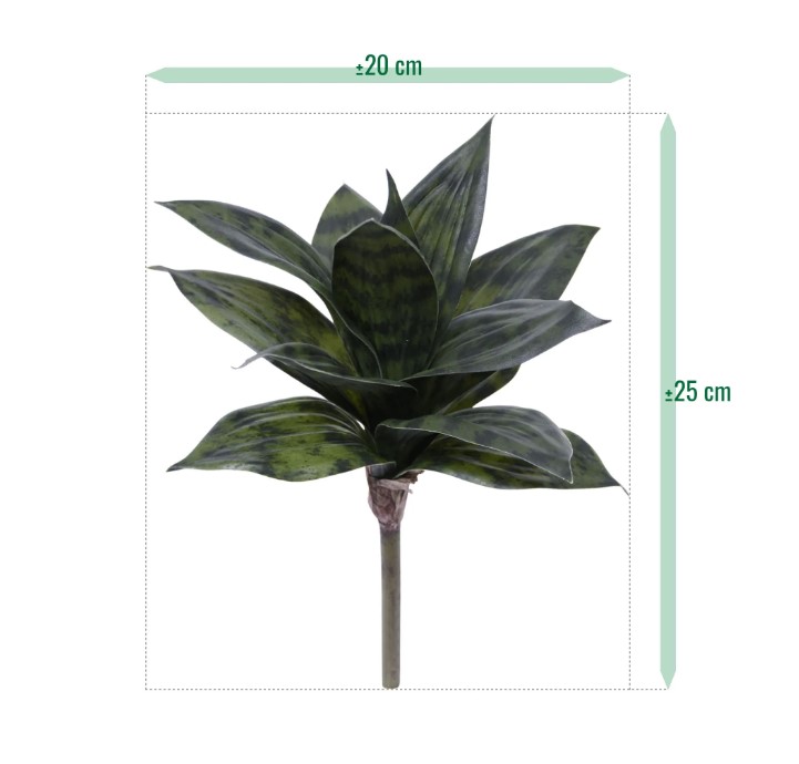 Sanseveria Kunstplant, H: 25 cm groen