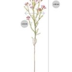 Waxflower kunsttak, H: 65 cm roze