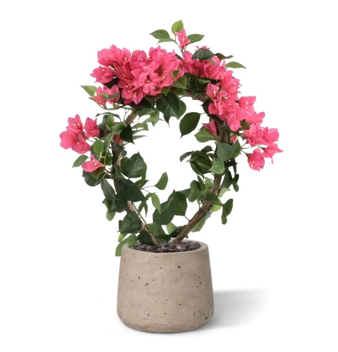 Bougainvillea Kunstplant, H: 45 cm in pot