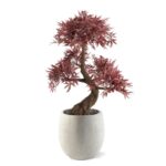 Japanse Acer Kunst Bonsai Deluxe, H: 100 cm Burgundy