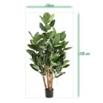 Ficus Audrey Kunstboom Deluxe, H: 120 cm