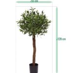 Olijf Kunstboom op stam, H: 120 cm UV in pot